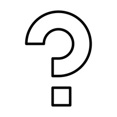 Doubts button icon Outline vector for web ui