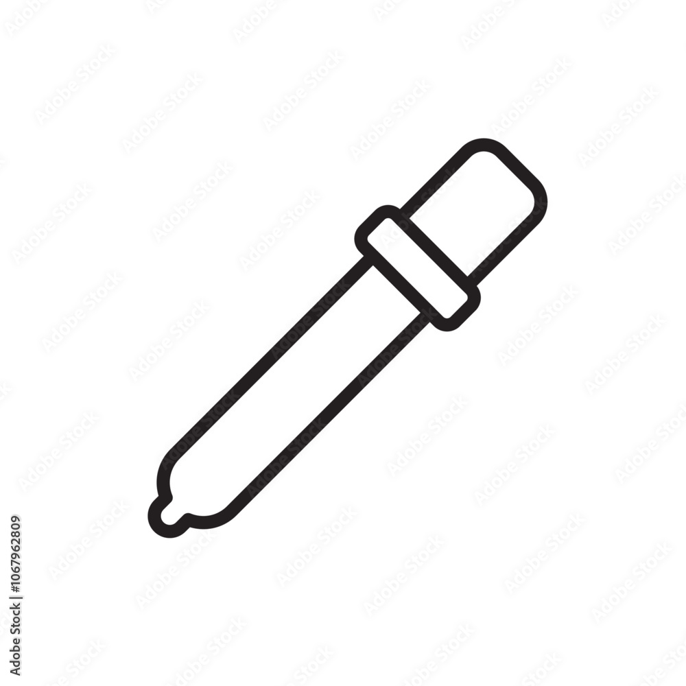 Aufkleber eye dropper icon outline vector for web ui