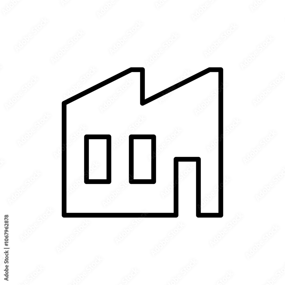 Poster Factory icon Outline vector for web ui