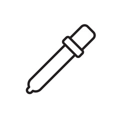 Eye dropper icon Outline vector for web ui