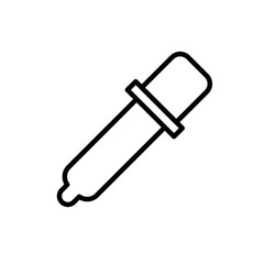Eye dropper icon Outline vector for web ui