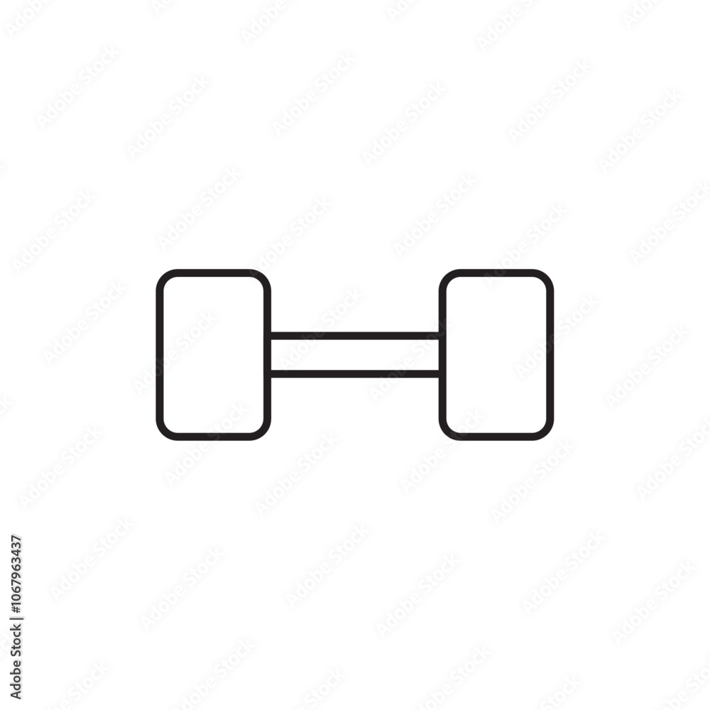 Poster gym icon outline vector for web ui