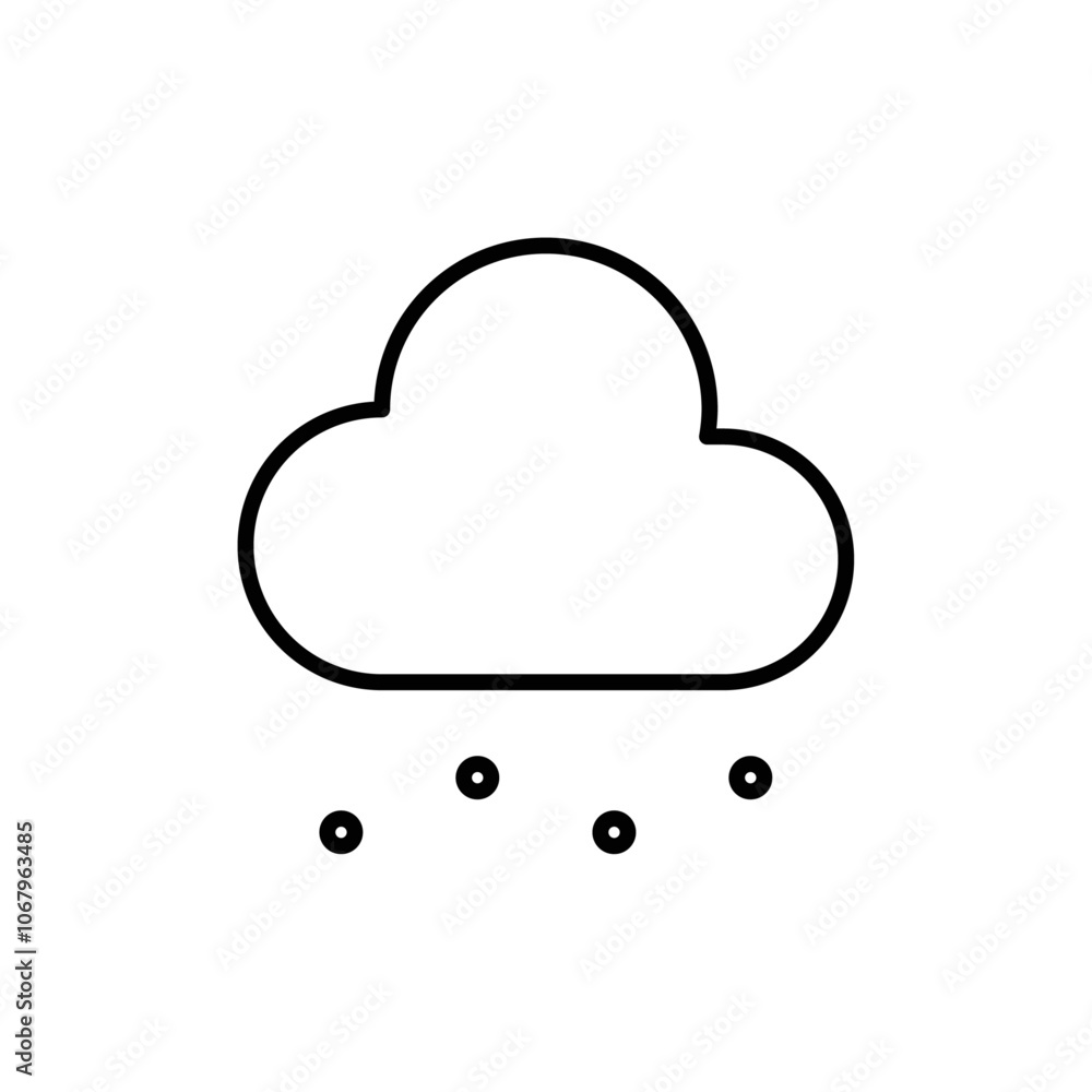 Aufkleber hail icon outline vector for web ui