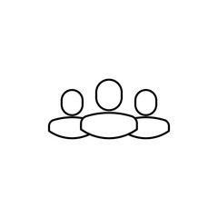 Group icon Outline vector for web ui