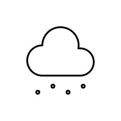 Hail icon Outline vector for web ui