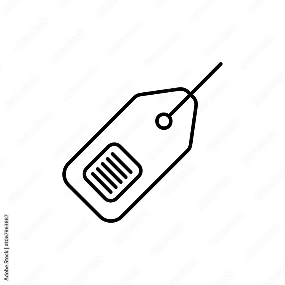 Aufkleber Label icon Outline vector for web ui