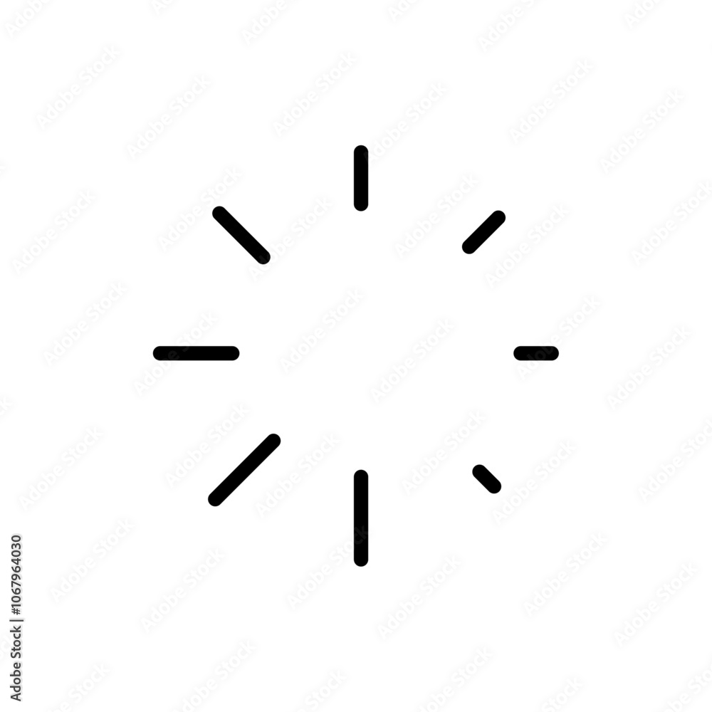 Poster Loading icon Outline vector for web ui
