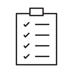 List icon Outline vector for web ui
