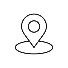 Located icon Outline vector for web ui