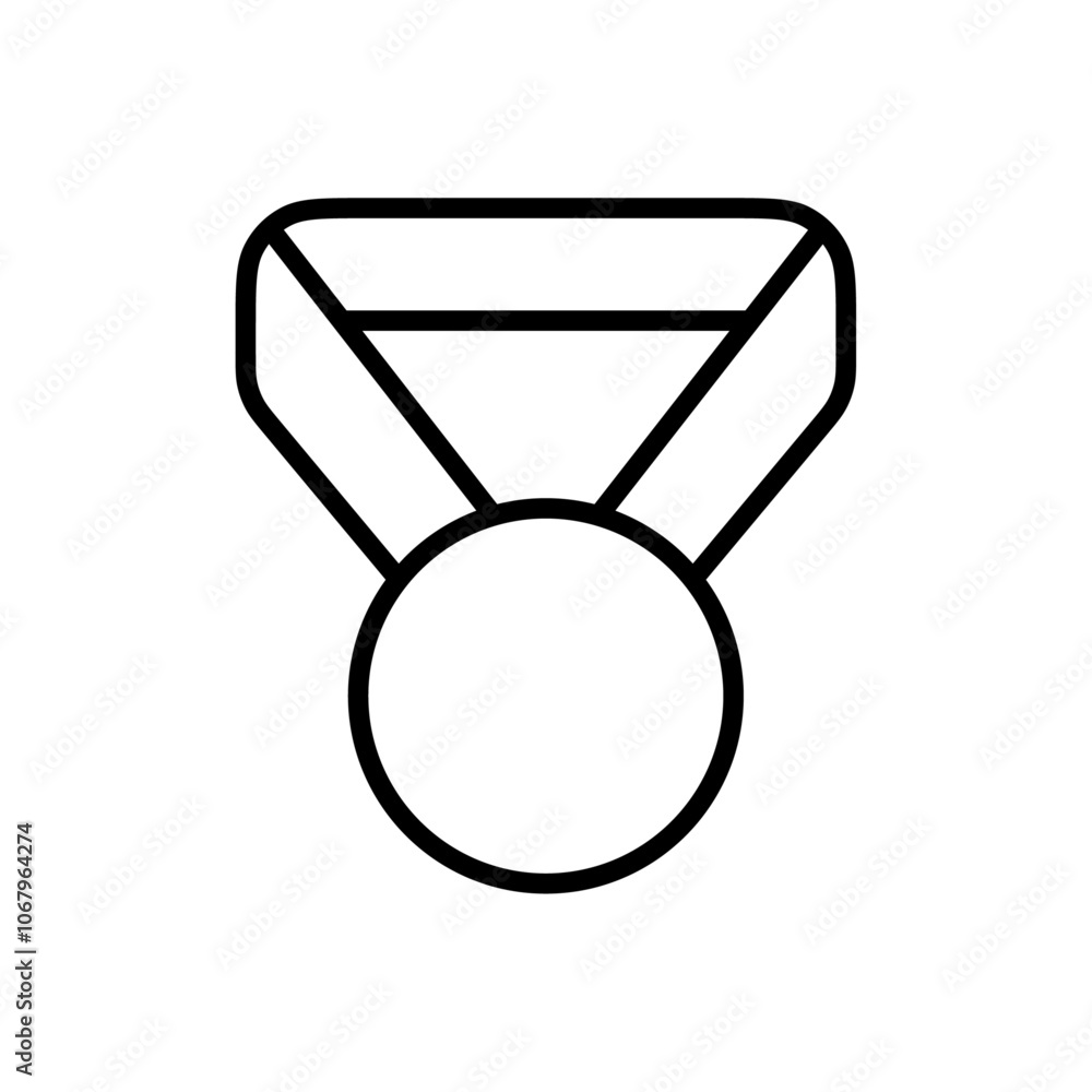 Poster Medal icon Outline vector for web ui