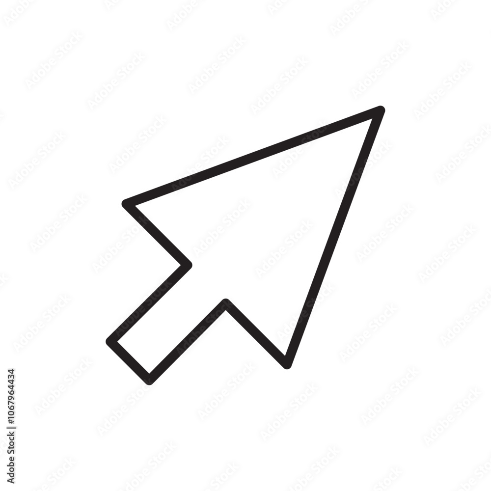 Aufkleber Mouse icon Outline vector for web ui
