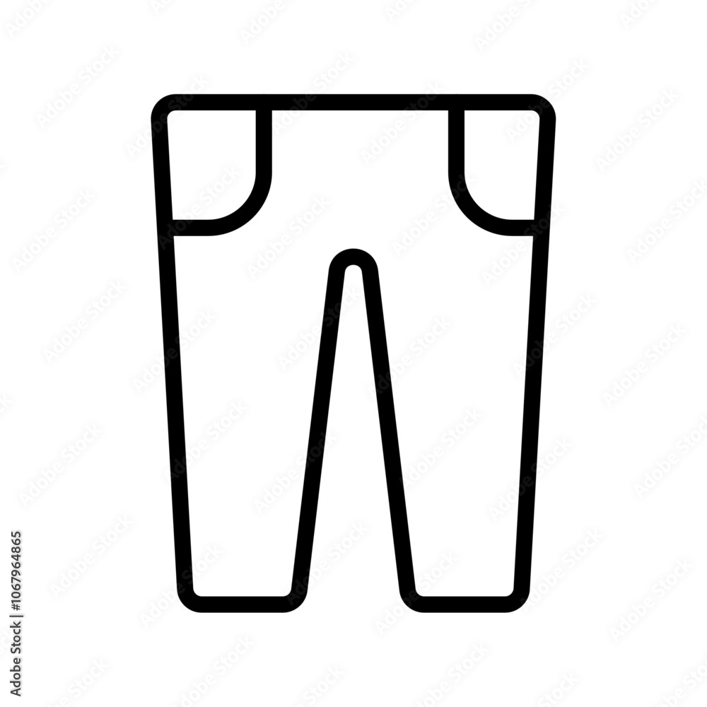 Poster Pants icon Outline vector for web ui