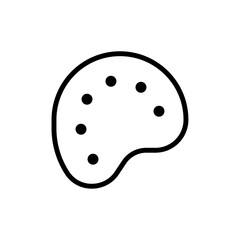 Palette icon Outline vector for web ui
