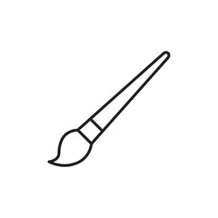 Paint brush icon Outline vector for web ui