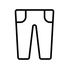 Pants icon Outline vector for web ui