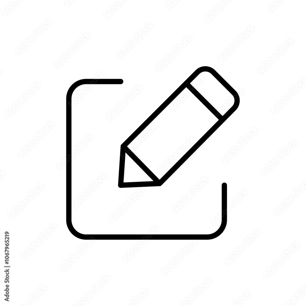 Poster post icon outline vector for web ui