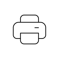 Printer icon Outline vector for web ui