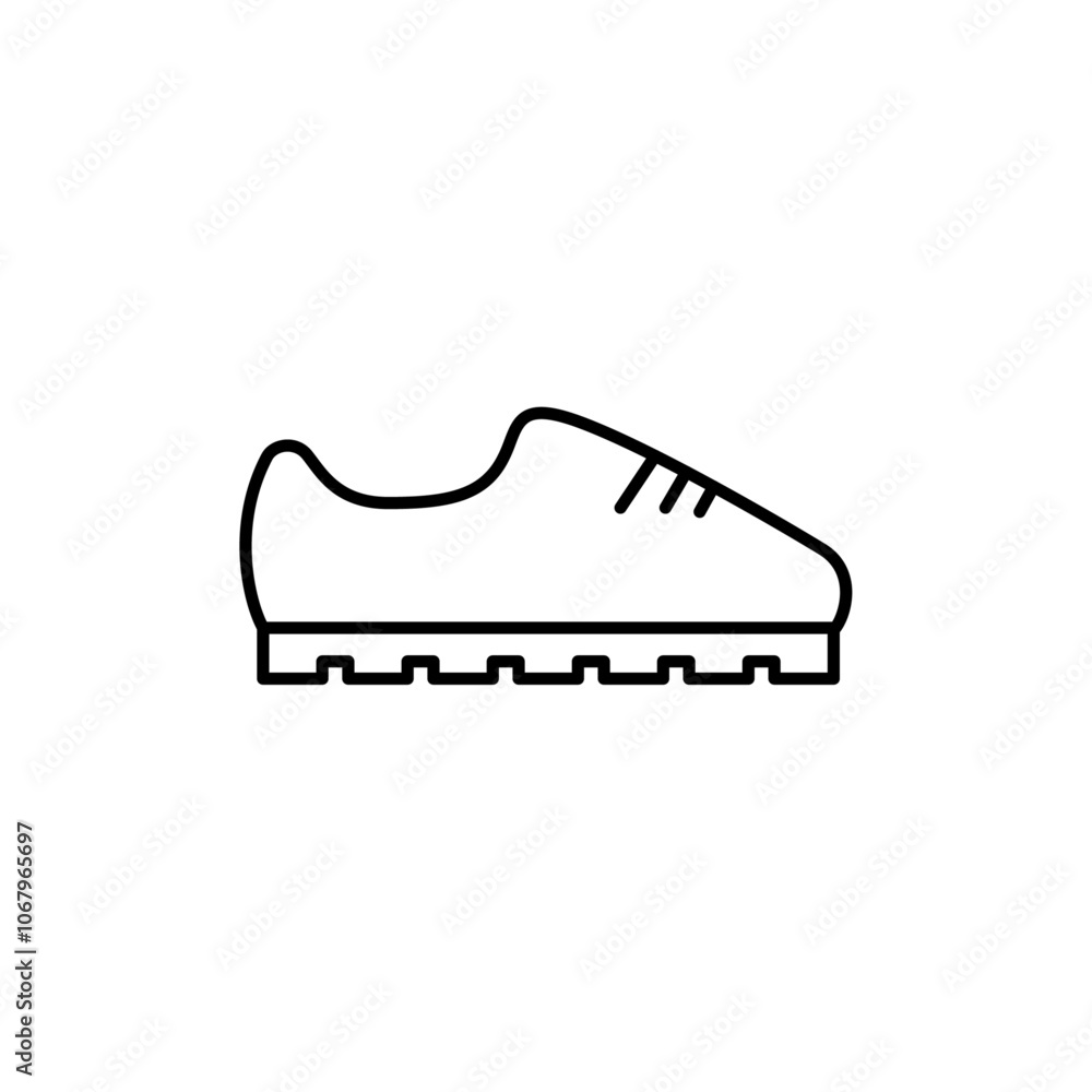 Poster Shoe icon Outline vector for web ui