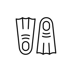 Scuba diving icon Outline vector for web ui