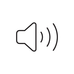 Speaker icon Outline vector for web ui