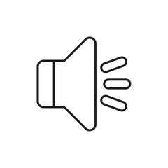 Speaker icon Outline vector for web ui