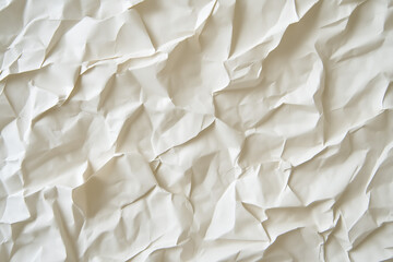 Obraz premium White crumpled paper texture 