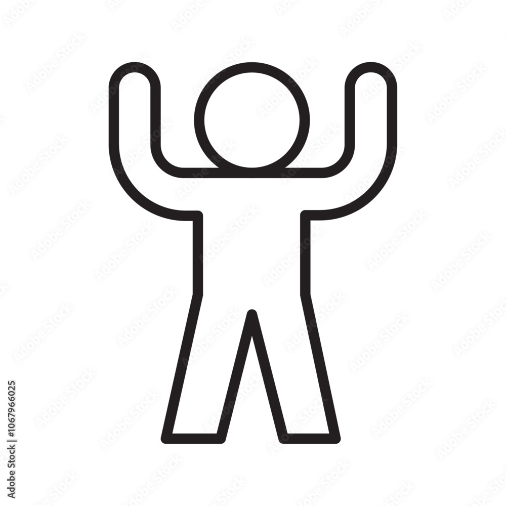 Poster Success icon Outline vector for web ui