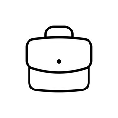 Suitcase icon Outline vector for web ui