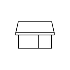 Store icon Outline vector for web ui