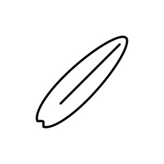 Surf board icon Outline vector for web ui