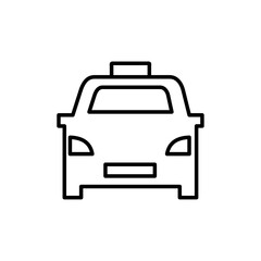 Taxi icon Outline vector for web ui
