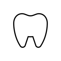 Teeth icon Outline vector for web ui