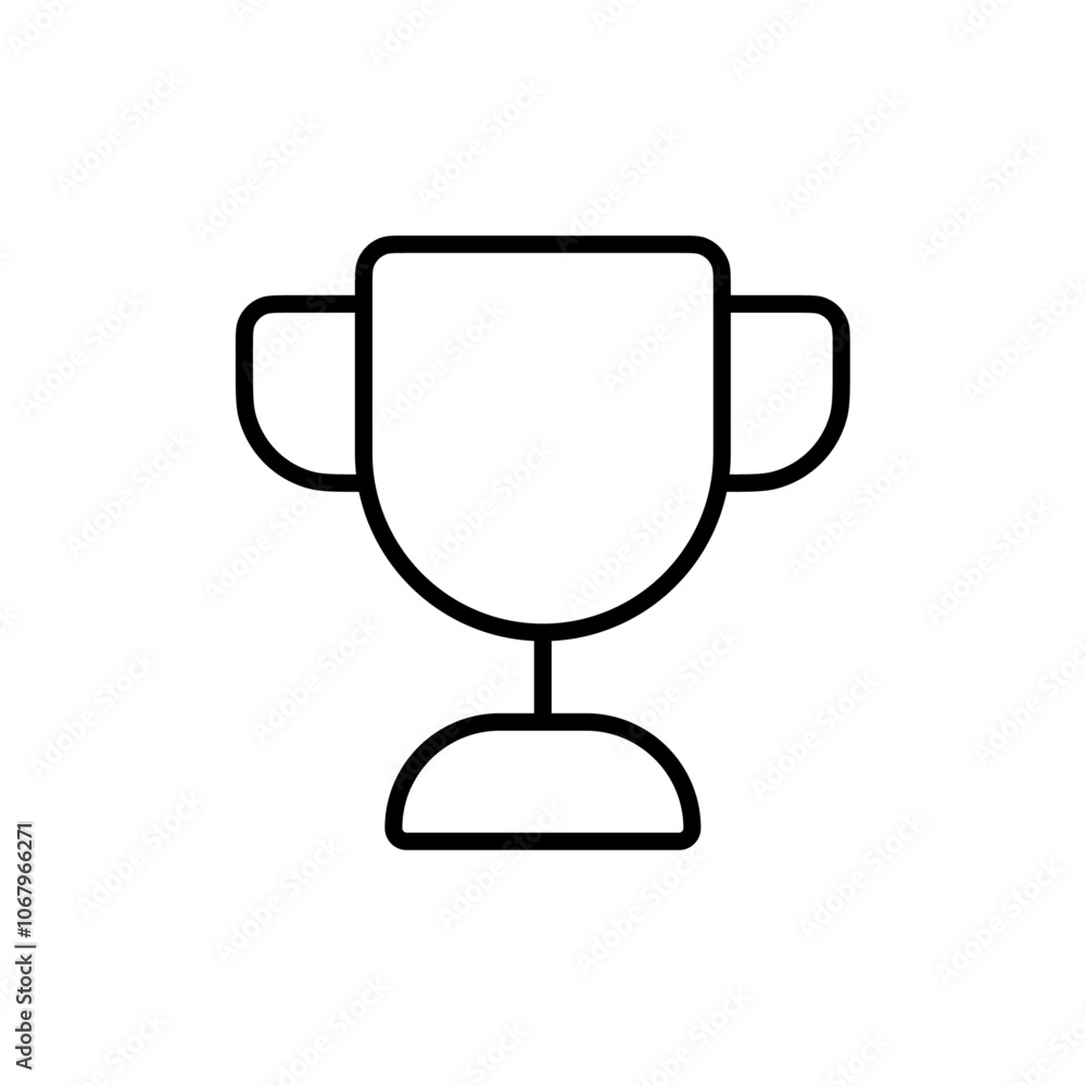 Poster trophy icon outline vector for web ui