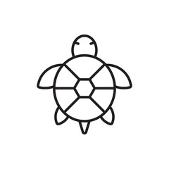 Obraz premium Tortoise icon Outline vector for web ui