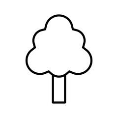 Tree icon Outline vector for web ui