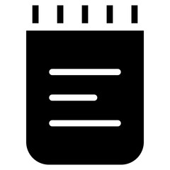 Notebook  Icon Element For Design