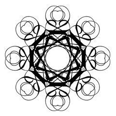 black and white abstract