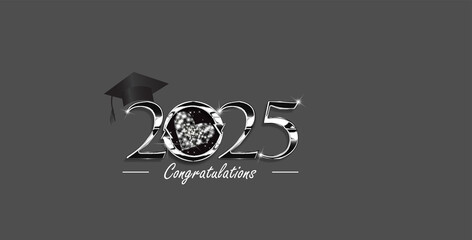 Obraz premium A vibrant illustration Design celebrating the year 2025