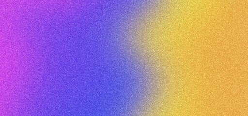 Vibrant grainy gradient background, orange purple blue pink yellow abstract noisy texture grunge retro banner poster backdrop design