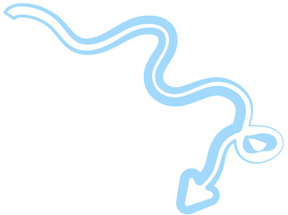 Arrow fun colorful line doodle for children or party celebration design icon directions