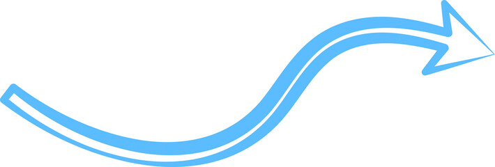 Arrow fun colorful line doodle for children or party celebration design icon directions