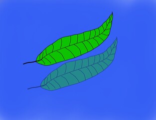 Leaves on water background wallpaper 