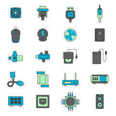 Computer and Hardware Technology Vector
