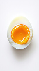 photo realistic of boiled egg. boiled egg on white background