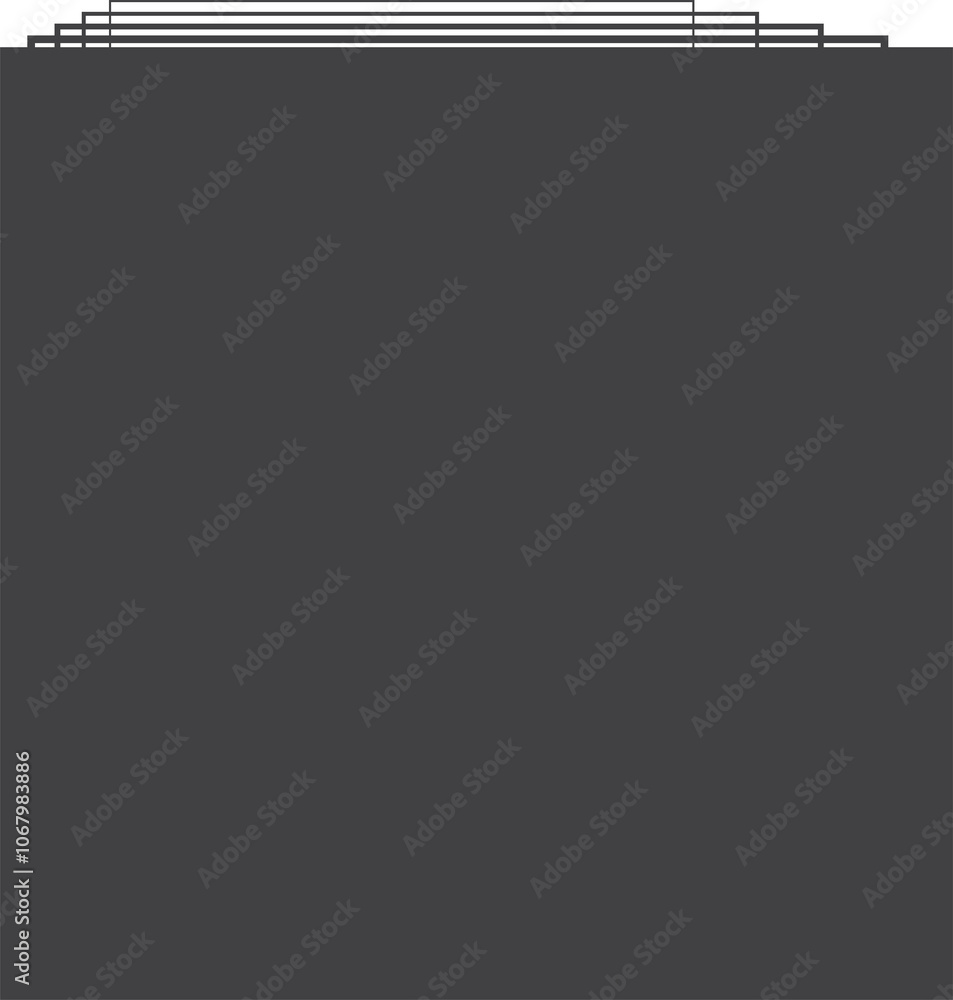Poster square black gradient frame with blended line effect. geometric shape