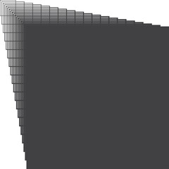 Square black gradient frame with blended line effect. Geometric shape