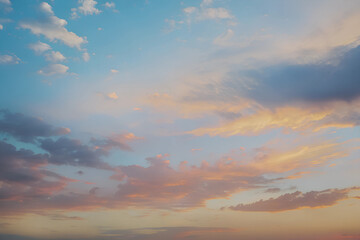 Obraz premium sunset sky with clouds