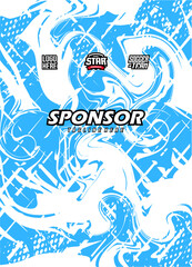 Abstract jersey design for sublimation sport t shirt