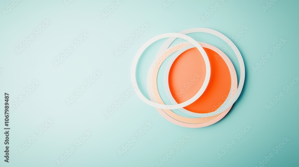 Poster a venn diagram with three overlapping circles, each representing a different target audience for a m