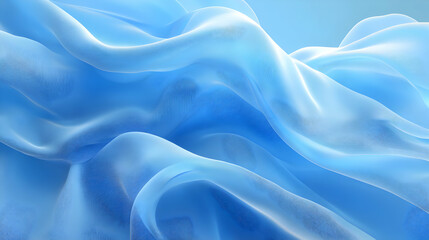 Obraz premium Abstract Blue Fabric Drape Background